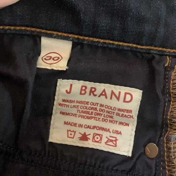 J Brand dark wash slim boot leg Starless jeans size 30 - Picture 7 of 14